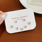 HE58【5mm】Heart-shaped Pentagram Flower