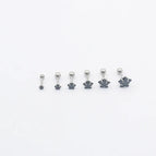White Black Diamond / 1 1.2 Pin 6mm Rod 6mm Drill