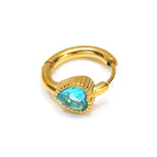 Golden Heart-Shaped Lake Blue Diamond