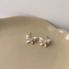 Zircon Butterfly-Silver Needle