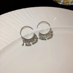 97# Ear Hook-Regular-Silver Water Drop