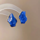 31# Silver Needle-Blue-Asymmetrical Dress