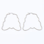7 Butterfly Earrings Steel Color