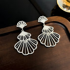 50# Fan-Shaped Earrings