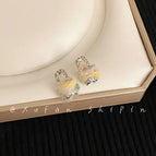 Colorful Wool Earrings