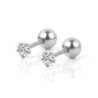 Steel Five-Pointed Star White Zirconium / 0.8*6*3 * 4mm