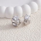 Silver Zircon Earrings