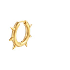 2.5*10 Sharp Cone Ear Clip Gold