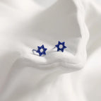 Royal Blue Six-pointed Star/1 Pair