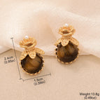 round Rose / 1.5*2.4CM