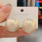 Large Pearl Stud Earrings (2.5cm)