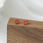 Red Six-pointed Star/1 Pair