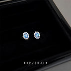 Mini Oval Zircon [Earrings]