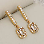 Rectangle / Gold / 1 Pair/Package