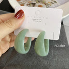 2290 Gradient Wide Version C Ring Light Green 925 Silver Needle