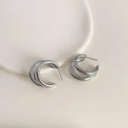 C Shape Silver - Silver Needle