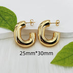25mm*30mm / Gold / 1 Pair/Package