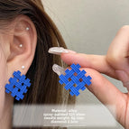 0776 Sapphire Blue Checkered
