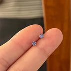 Sr1049 pair of purple diamonds