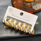 Love Heart Full Diamond Earrings - Gold 1030