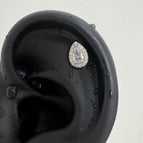 A1552 White Drop-Shaped Diamond 1 Piece