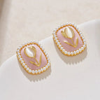 Pink Ear Studs 13
