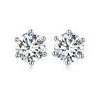 6mm White Gold Color / 925 Silver