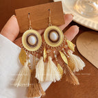 1-Bohemian Tassel Ear Hook 240a
