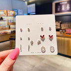 164#Burgundy love (seven-piece set)