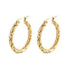 1 Twisted Earrings Gold