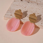 21# Silver Needle-Pink-Irregular Ellipse