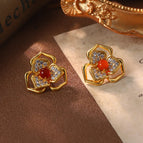 Three-petal Flower Red / 2.26*2.3CM