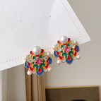E414-Gold Cross Bracelet-KN0248-H-036-Ink blue