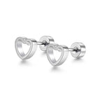 Silver / Hollow Heart