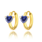 E0065-3 Blue-Gold stud earrings