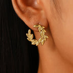 03 18K Real Gold Wheat 9187