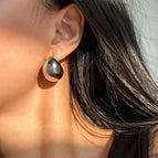 Silver C-shaped Earrings Type a / No Specifications