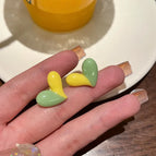Yellow and green love heart