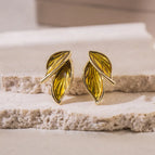 7# Silver Needle-Dripping Oil Leaves (Real Gold Plating)