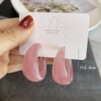 2290 Gradient Wide Version C Ring Purple Pink 925 Silver Needle