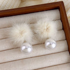 27702A Beige Fur Ball