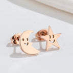 Star Moon Rose Gold