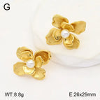29 * 26mm / Gold / 1 Pair/Package