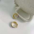 Purple C-shaped Ear Clip
