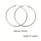Silver / 80mm Pair