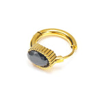 Golden Oval Black Diamond