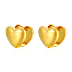 Heart Ear Clip Gold