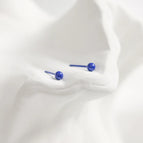 Dark Blue Balls/1 Pair / 4mm