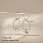 Round ring earrings