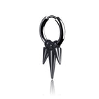 Ear Clip Three-Pointed Black